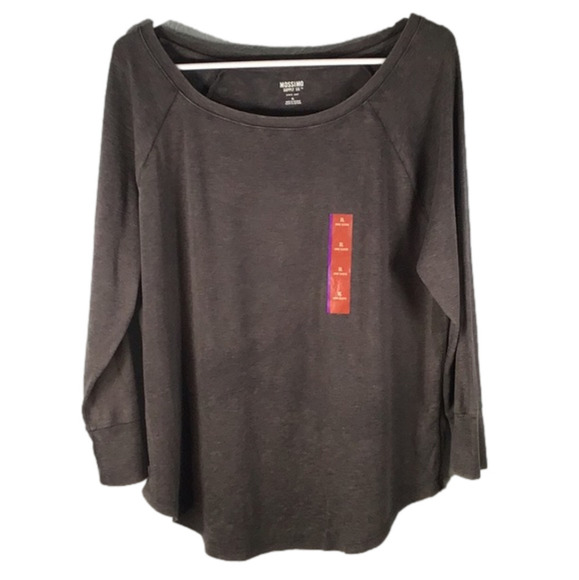 Mossimo Supply Co. Tops - MOSSIMO NWT Long sleeve Charcoal 3/4 sleeve Top Sz X-Large